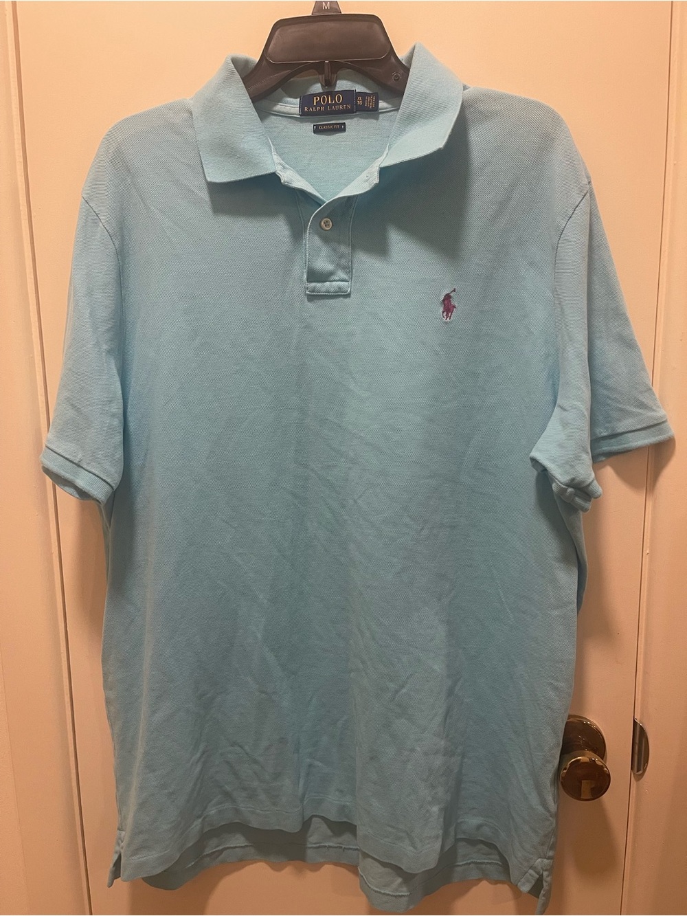 Polo by Ralph Lauren Men’s Sky Blue Short-Sleeve Pique Polo